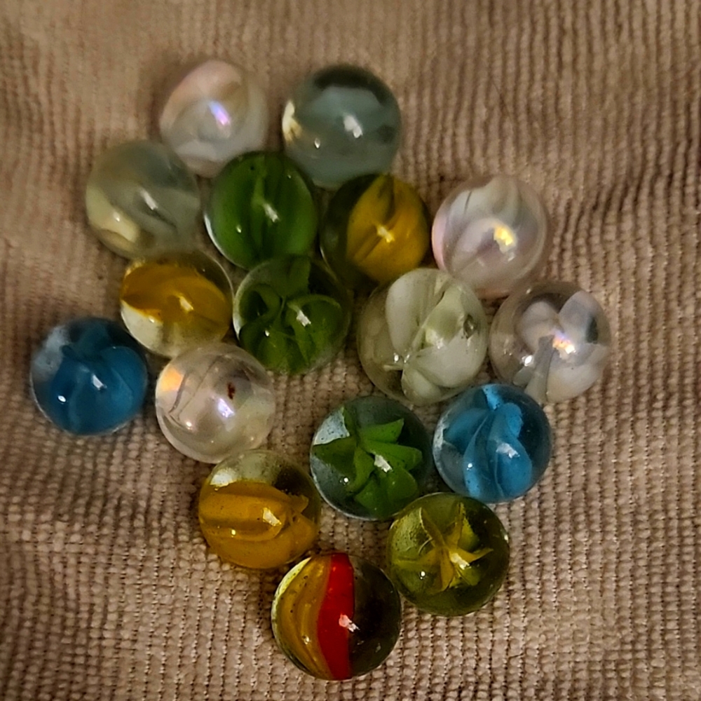 Colorful Glass Marbles Set